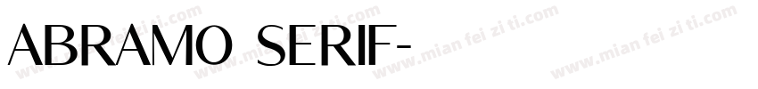 Abramo Serif字体转换